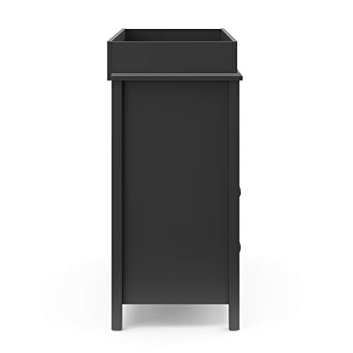 Storkcraft Alpine Drawer Changing Table Chest (Gray) Attached