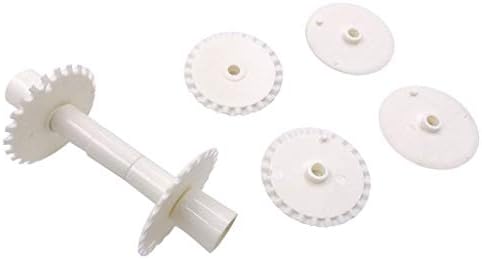 Vacally Flower Kitchen Sugar Craft DIY Tools Border Fondant Ribbon Cutter Cake Sugar Roller Set Cutting Lace Roller for Household