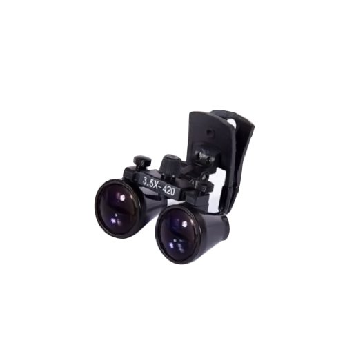 Zgood Dental 3.5X420mm Surgical Medical Binocular Clip Loupes DY-110 Lab Head Magnifier w/ Clip-on