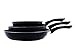 Uniqos Kitchen 5 Piece Premium Quality Non-stick Frying Pan Set (3 Frying pans plus Silicon Spatula, plus Slotted Turner)