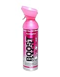 Boost Oxygen Grapefruit Energy in a Can, New Large Size: 10 Liters, Pink, 6 Pack