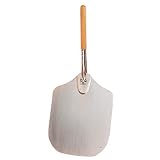 American Metalcraft 4016 39.5" Aluminum Pizza Peel with 19" Wood Handle, 16" x 18" Extra Large Blade