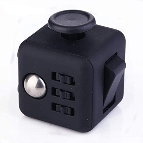 XKUAJIE Fidget Toy Cube Relieves Stress And Anxiety for Children - Black