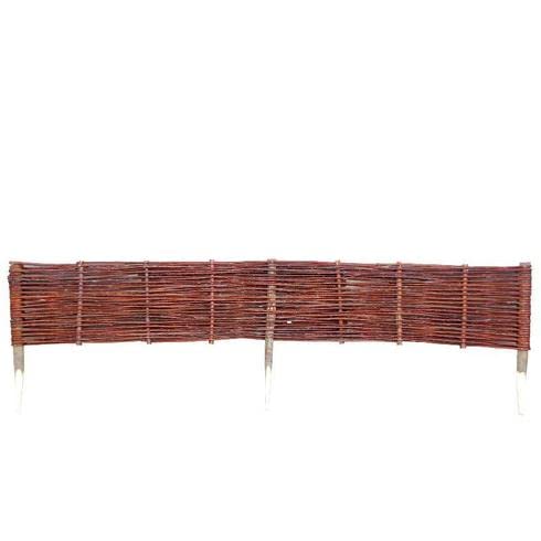 Willow Wicker Lawn Edging Fence (Medium (90cm))