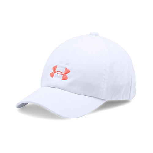 Under Armour Girls' Armour Cap, White/London Orange, One Size