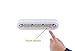 Touch light 4 LEDs DIY Stick-on Anywhere Tap Battery Operated Switch Push Night Light For Closets Cabinet KULED K04 (White 3pack)