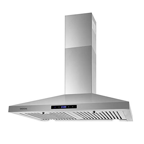 SNDOAS Range Hood 30 inches,Stainless Steel Wall Mount Range Hood,Vent