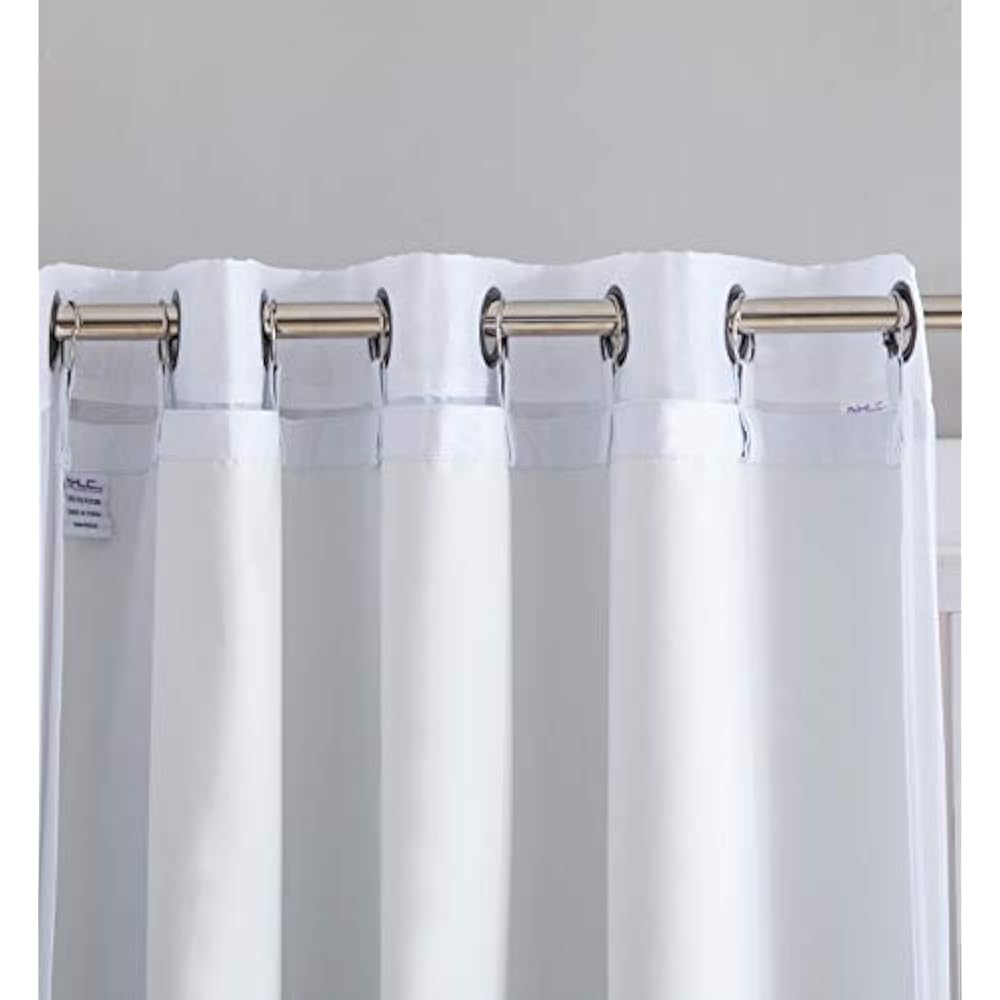 HLC.ME Panels White Thermal Insulated 100 Blackout Curtain Liner 84