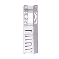 Heberry Floor Cabinet, Bathroom Storage Corner Toilet Vanity Cabinet Bath Sink Organizer