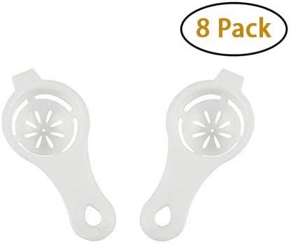 Egg Yolk Separator,[8 Pack] Plastic Filter Egg Sieve,Egg Yolk White Divider Separator,Breakfast Egg Strainer,Kitchen Gadget Baking Tools