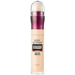 Maybelline Instant Age Rewind Eraser Dark Circles Treatment Multi-Use Concealer, Ivory, 0.2 Fl Oz (Pack of 2)