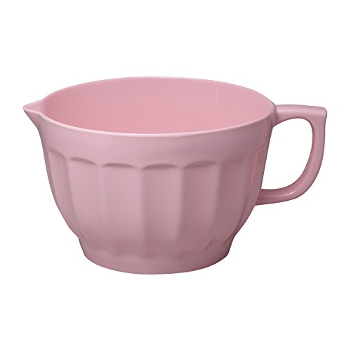 Gourmet Art 4-Piece Latte Heavyweight and Durable Melamine Prep and Serve Mixing Bowl Set, Pink, Home Essentials Cooking and Baking Tools, for Dry and Liquid Ingredients Kitchen and Everyday Use - Thumbnail 2