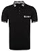 COOFANDY Men's Casual Polo Shirt Long Sleeve Classic Plaid Button Tees with Pockets
