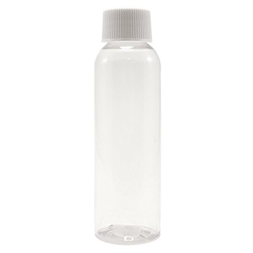 2 fl oz Clear Plastic Bottle with White Cap (24 Pack)