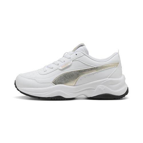 Cilia Mode Metallic Whisper, Zapatillas de Deporte para Mujer, Blanco Dorado Negro, 39 EU, Blanco Oro Negro, 39 EU