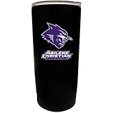 Abilene Christian University Black Insulated Stainless Steel Tumbler Glossy brushed finish Officially Licensed Collegiate Product