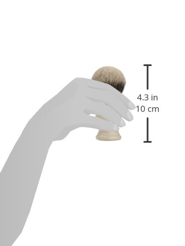 da Vinci Shaving Series 292 UOMO Silvertip Shaving Brush, Badger Hair with Ivory Ringed Handle, 25mm, 70 Gram