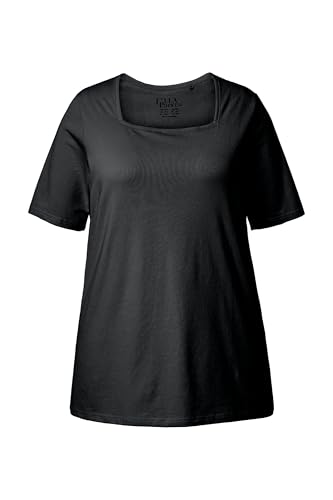 Ulla Popken T-Shirt, A-Line, Carree Neck, Half Sleeve 807286 Women's T-Shirt