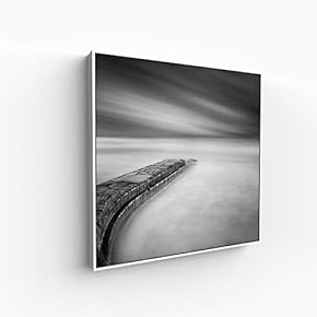 Canvas Wall Art for Living Room, Bedroom Monochrome Building Framed Canvas Prints for Home Decoration Ready to Hang - 16x16 inches