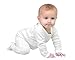 Owlivia Organic Cotton Baby Pajamas, Boys Girls Zip Front Sleep 'N Play, Footed Sleeper, Long Sleeve(Newborn, Ivory White)