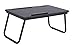 Sofia + Sam Lap Tray with Tablet & Phone Slots – Metal Folding Legs – Lap Desk with Tilting Top – Laptop Stand – Breakfast Serving Bed Tray – Blackthumb 1
