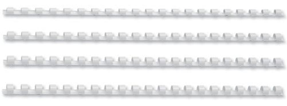 5 Star Office Binding Combs Plastic 21 Ring 25 Sheets A4 6mm White [Pack 100]