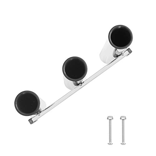 Momopark Angelrutenhalter Rutenhalter 3-Rohr-Edelstahl-Rutenhalter Schienenhalterung Klemmhalterung Köderzange… – Bild 6