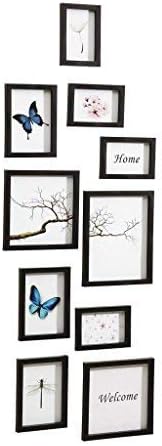 Nielsen 10er Frame Set schwarz Kunststoff Wechselrahmen 8999175