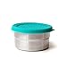 ECOlunchbox Blue Water Bento Seal Cup Solo Lightweight Stainless Steel Food Container – Leak-proof and Plastic Free, Set of 2