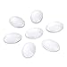 Enenes 30x40mm Glass Cabochons 50PCS Oval Clear Flat Cabochon Tiles for Jewelry Making, Pendants, Crafts, DIY Art
