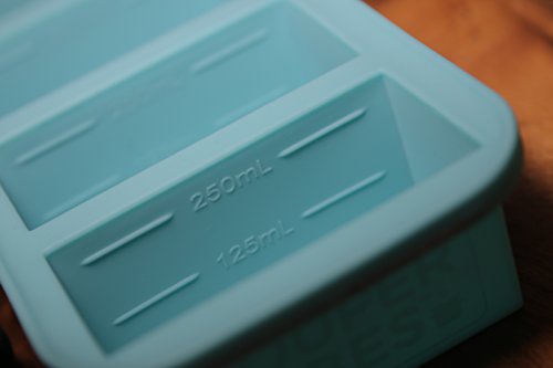 Souper Cubes Extra-Large Silicone Ice Cube Tray - makes 4 perfect 1cup portions - freeze soup broth or sauce