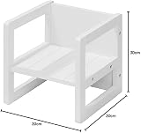 Roba Children's Stool, White Wood, 3 Heights, Max 60kg, 9 Months+ view 13