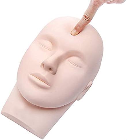 Training Mannequin Make Up Practice Flat Head Eye False Lashes Eyelash ...
