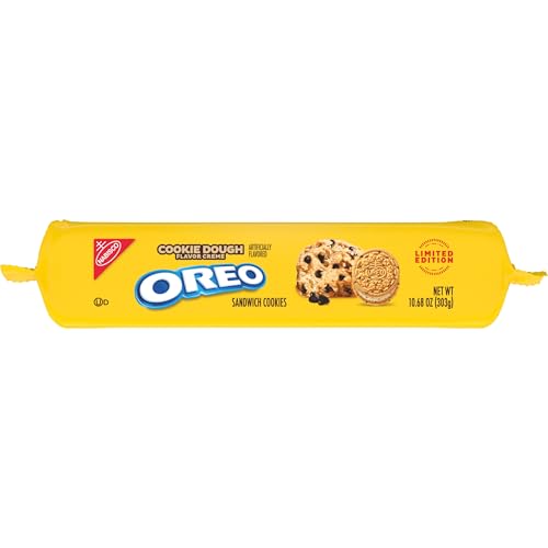 OREO COOKIE DOUGH CREME SANDWICH COOKIES, LIMITED EDITION, 10.68 OZ