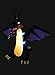 BZB Goods 8 Foot Tall Lighted Halloween Inflatable Fire Dragon with Wings LED Lights Decor Outdoor Indoor Holiday Decorations, Blow up Lighted Yard Decor, Giant Lawn Inflatables Home Family Outside