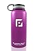 Best Vacuum Insulated Stainless Steel Water Bottle (32 OZ). Double Walled Construction. Powder Coat. Glacier Point (Purple)