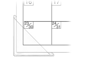 STORE SMART StoreSMART - Calendar Corners - Clear Plastic - 4 Pack - NON-ADHESIVE - PE1336DCL-4