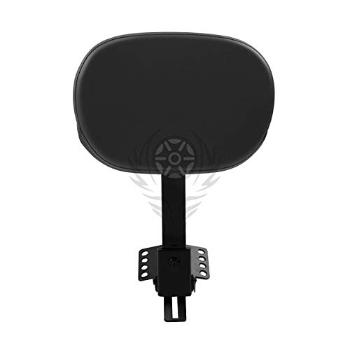 Adjustable Driver Rider Backrest Pad for Harley Road King Street Glide/Road Glide/Electra Glide 97-2020 (Gloss Black)