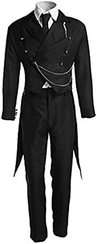 Hzd Black Butler Cosplay Clothing Kuroshitsuji Sebastian Michaelis Full Suit Anime Halloween Costume