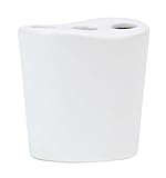 Kiera Grace Cleo Ceramic Toothbrush Holder, Matte White