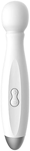 Back Wand Massager for Women, Cordless Therapeutic Vibrating Power For Muscle Aches &amp; Sports Recovery &amp; 10 Pulsating Patterns - Waterproof &amp; Rechargeable &amp; Wireless &amp; Travel Friendly - Mini - White