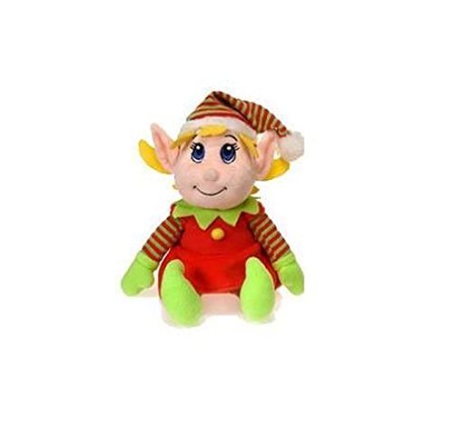 12" Santa Girl Elf Plush Doll Stuffed Toy