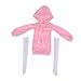 SM SunniMix 1/3 Handmade Plush Long Hoodie Top Dress Set for BJD 60cm Girl Dolls Fairy Outfits - Pink, as described
