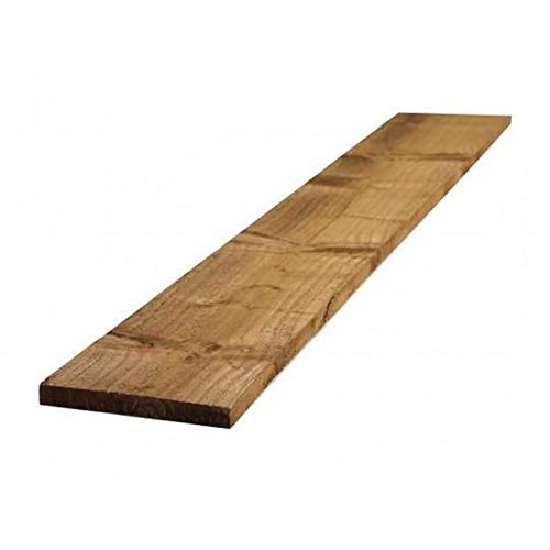x Pack 3.6m 6 x 1 Pressure Treated Kick Boards Feather Edge Fencing