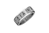 Tibetan Buddhist Mantra Ring (Spinner Ring) Om Mani Padme Hum