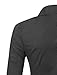 LE3NO Womens Roll Up 3/4 Sleeve Button Down Shirt with Stretch, L3NWT574_BLACK, Medium