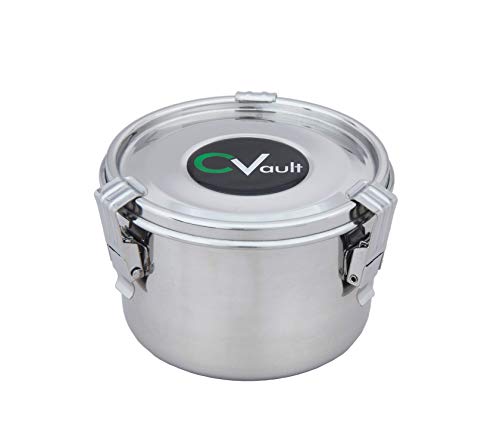 CVault Humidity Control Airtight Stash Container, Medium w/ 1 Humidity Pack