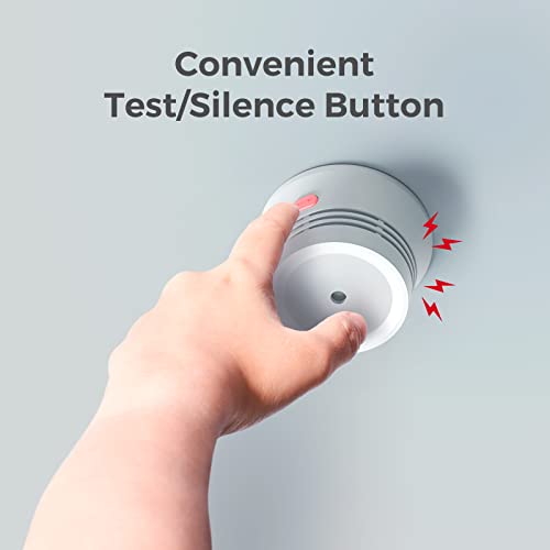 AEGISLINK Fire Alarm Smoke Detector with Photoelectric Sensor, 10-Year Battery Smoke Alarm, S220