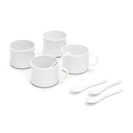 Mom Italy 4-Mugs and 4-Spoons with Gift Box