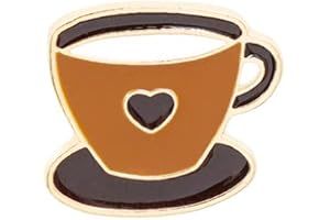 KILIPOL Brown Coffee Cup Enamel Lapel Pin Cartoon Badge for Boy Girl Gift Clothes Backpacks Badges Hats Bags